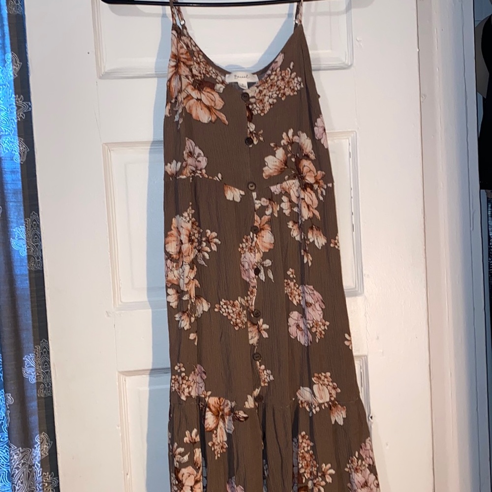 Tiered Skirt Flowy MIDI Dress